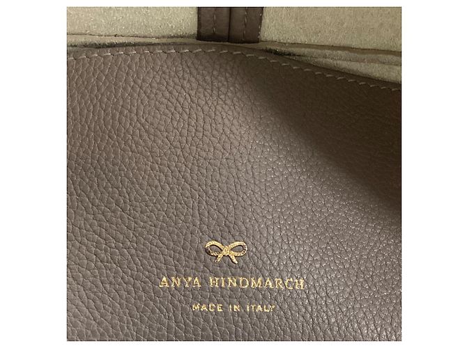 Borsa a spalla Anya Hindmarch Build a Bag in pelle grigia Grigio - vista 7