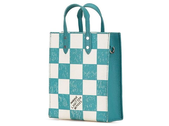 Louis Vuitton Damier Sac Plat XS Handtasche N60495 Grün - Ansicht 2