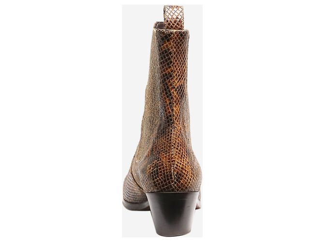 Soeur Botines Chelsea de python falso marrón - talla EU 38 (UK 5) - vista 3