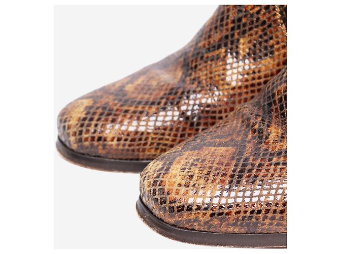 Soeur Botines Chelsea de python falso marrón - talla EU 38 (UK 5) - vista 4