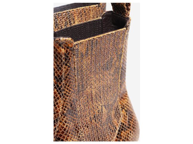 Soeur Botines Chelsea de python falso marrón - talla EU 38 (UK 5) - vista 5