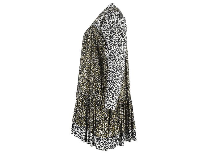 Abito Mini Stampa Leopardo Amira Ulla Johnson in Cotone Multicolore - vista 2