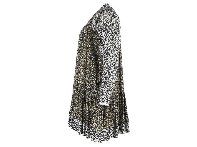 Abito Mini Stampa Leopardo Amira Ulla Johnson in Cotone Multicolore - vista 5