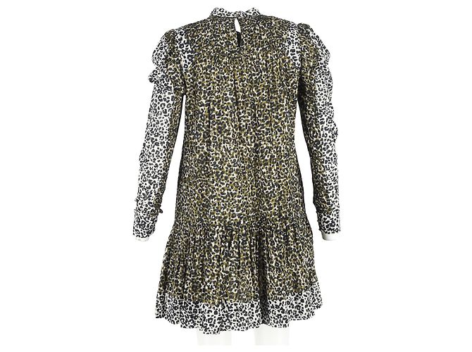 Abito Mini Stampa Leopardo Amira Ulla Johnson in Cotone Multicolore - vista 6