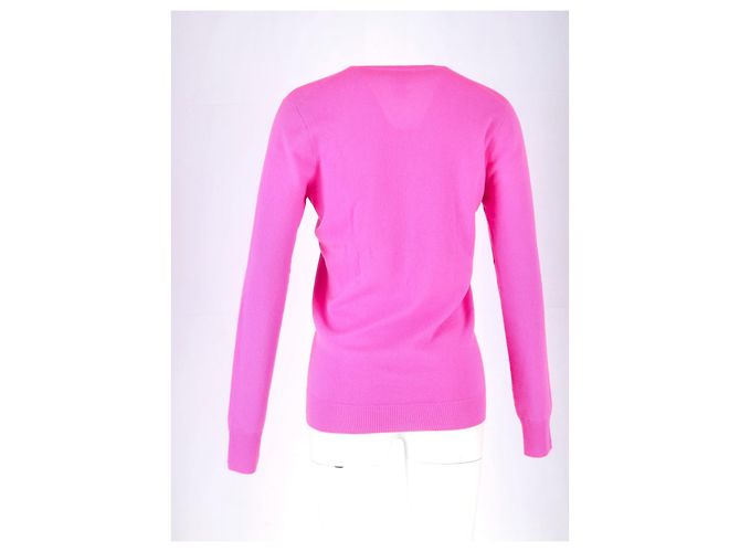 Bottega Veneta Strickpullover mit V-Ausschnitt aus rosa Wolle Pink - vista 6