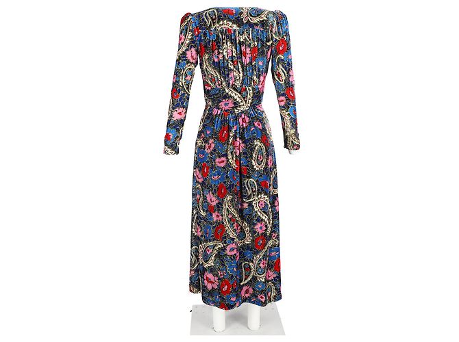 Abito midi con stampa floreale Moyranid di Isabel Marant in velluto multicolore - vista 6