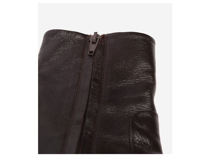 Céline Botines marrones - talla UK 4.5 Castaño - vista 12