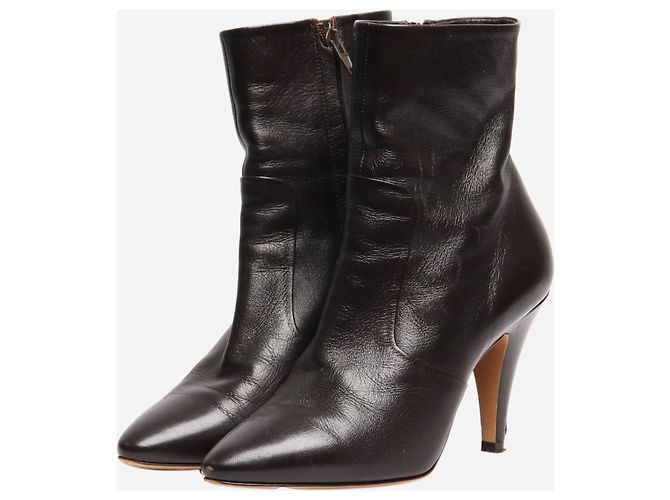 Céline Botines marrones - talla UK 4.5 Castaño - vista 8