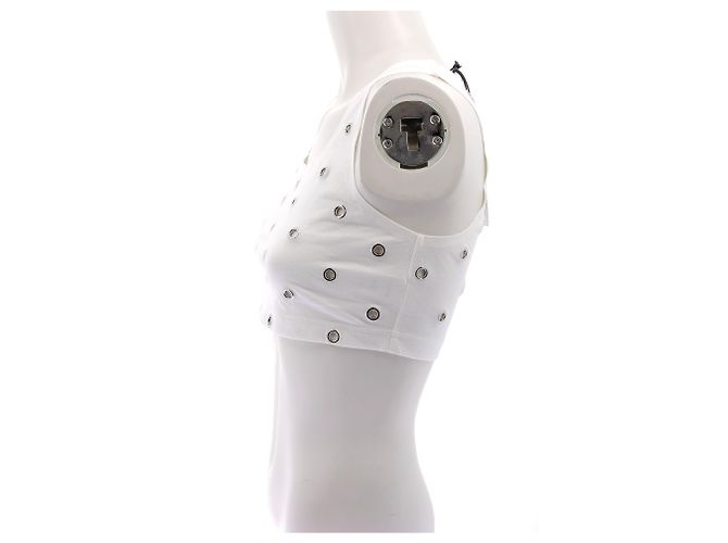 Alaïa ALAIA Tops T.FR 38 Algodón Blanco - vista 4