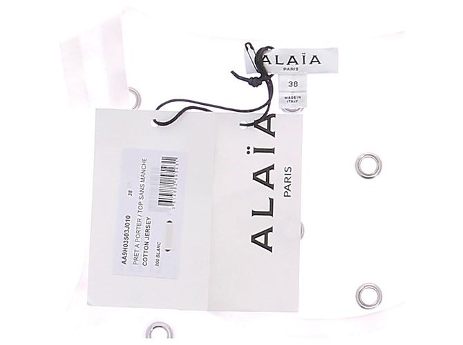 Alaïa ALAIA Tops T.FR 38 Algodón Blanco - vista 5