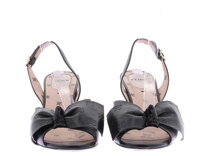 Sandali FENDI T.EU 39 Pelle Nero - vista 4
