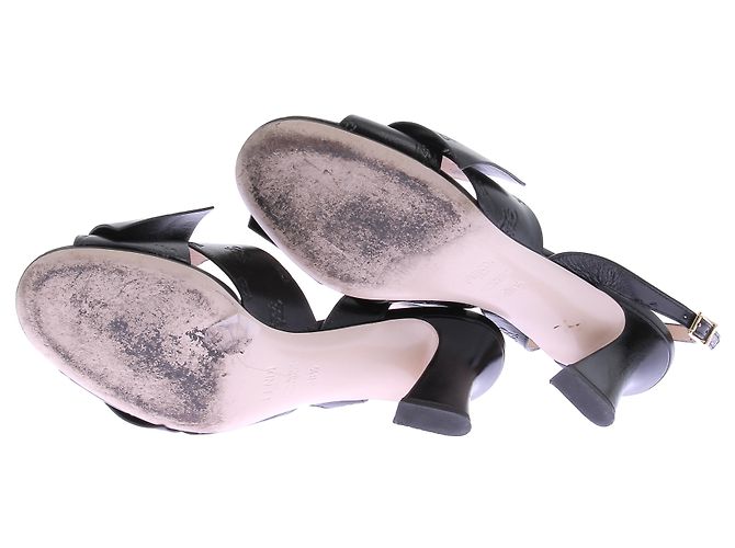 Sandali FENDI T.EU 39 Pelle Nero - vista 7