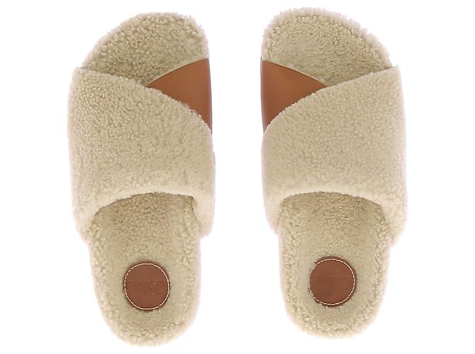 Chloé Sandali CHLOE T.EU 37 in pelliccia Bianco - vista 6