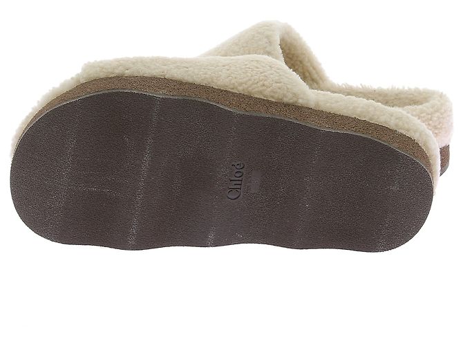 Chloé Sandali CHLOE T.EU 37 in pelliccia Bianco - vista 7