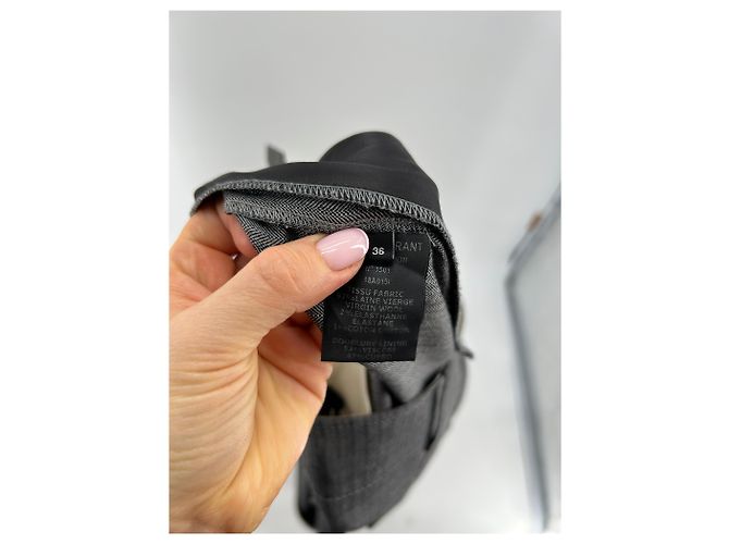 ISABEL MARANT Pantalones T.FR 36 Lana Gris - vista 5