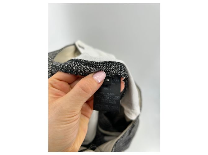 ISABEL MARANT Pantalones T.FR 36 Algodón Gris - vista 4