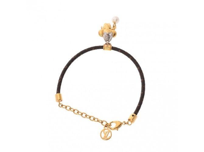 Bracciale Monogramma Louis Vuitton Vivienne Basket Marrone D'oro - vista 2