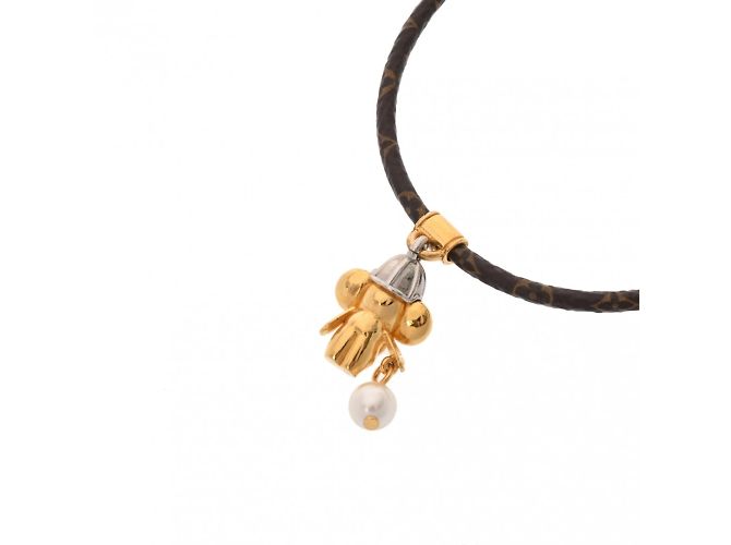 Bracciale Monogramma Louis Vuitton Vivienne Basket Marrone D'oro - vista 5