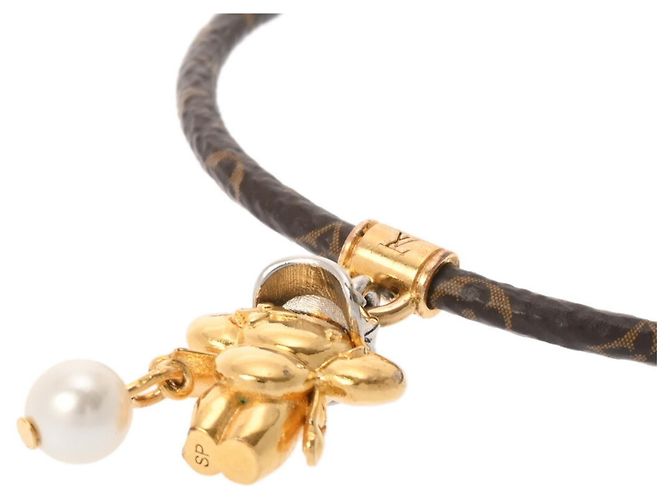 Bracciale Monogramma Louis Vuitton Vivienne Basket Marrone D'oro - vista 6