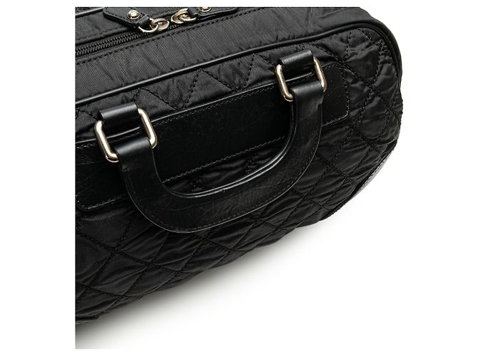Chanel Nero Parigi New York Borsa da Viaggio in Nylon Trapuntato - vista 11