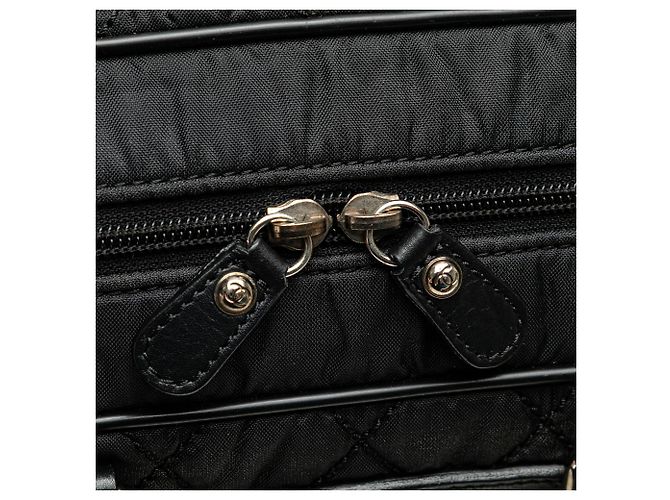 Chanel Nero Parigi New York Borsa da Viaggio in Nylon Trapuntato - vista 8