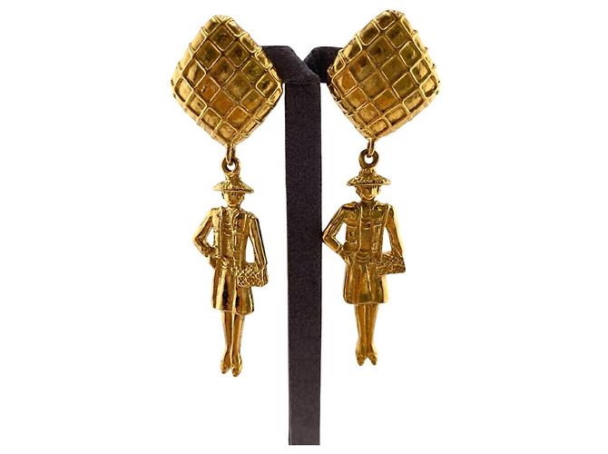 Orecchini a clip Mademoiselle Gold di Chanel D'oro - vista 2