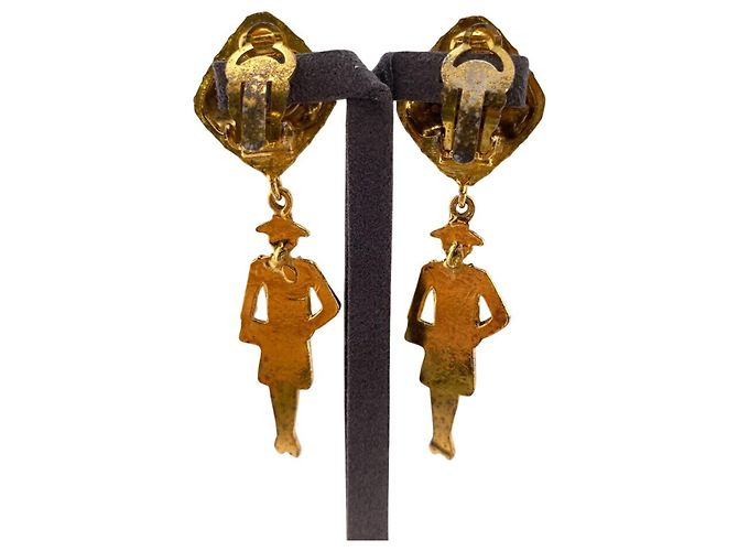 Orecchini a clip Mademoiselle Gold di Chanel D'oro - vista 3