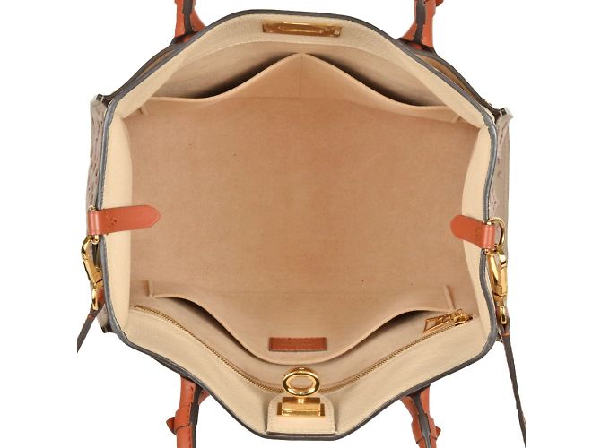 Borsa Louis Vuitton On My Side MM Beige - vista 5
