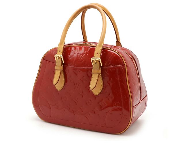 Borsa Summit Drive in Monogram Vernis di Louis Vuitton Rosso - vista 3