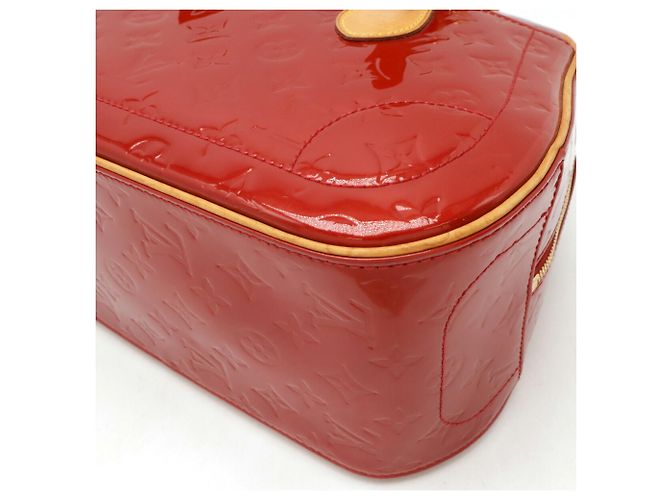 Borsa Summit Drive in Monogram Vernis di Louis Vuitton Rosso - vista 4