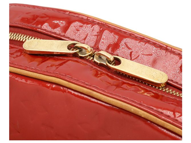 Borsa Summit Drive in Monogram Vernis di Louis Vuitton Rosso - vista 5