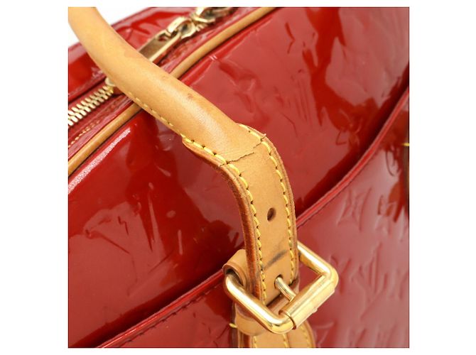 Borsa Summit Drive in Monogram Vernis di Louis Vuitton Rosso - vista 6