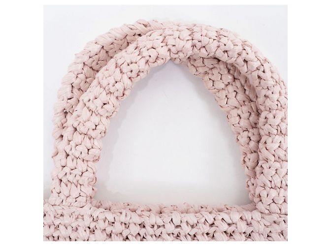 Prada Kleine Häkel-Tote Pink - Ansicht 12