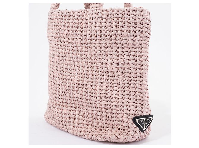 Prada Kleine Häkel-Tote Pink - Ansicht 2