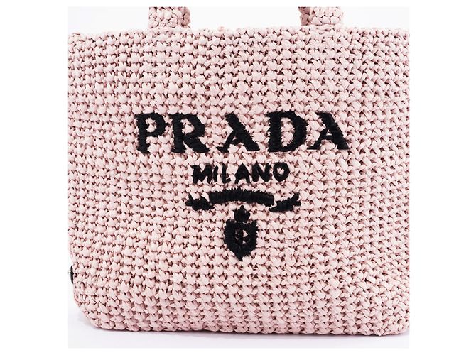Prada Kleine Häkel-Tote Pink - Ansicht 3