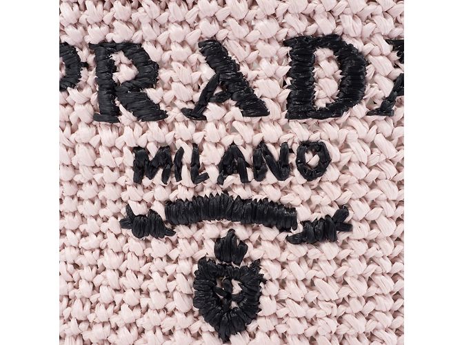 Prada Kleine Häkel-Tote Pink - Ansicht 6
