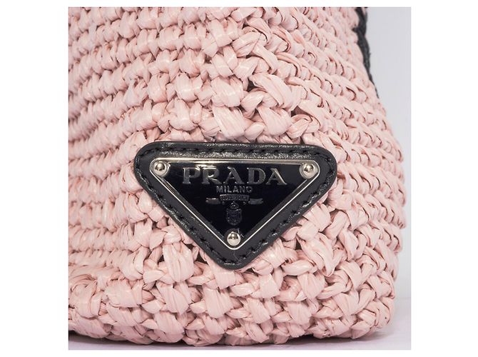 Prada Kleine Häkel-Tote Pink - Ansicht 7