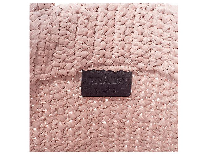 Prada Kleine Häkel-Tote Pink - Ansicht 8