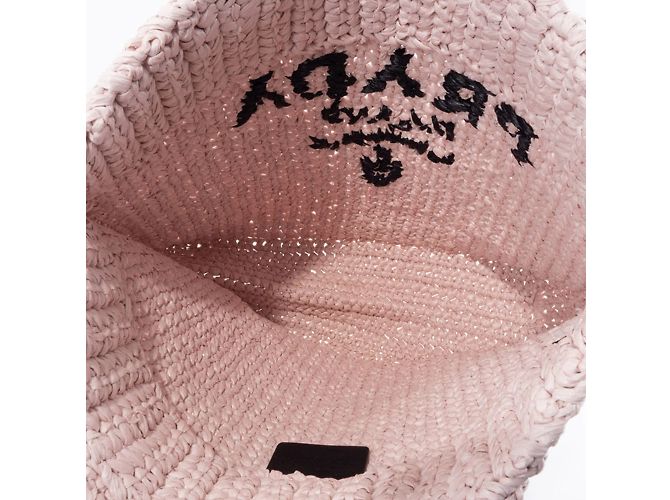 Prada Kleine Häkel-Tote Pink - Ansicht 9