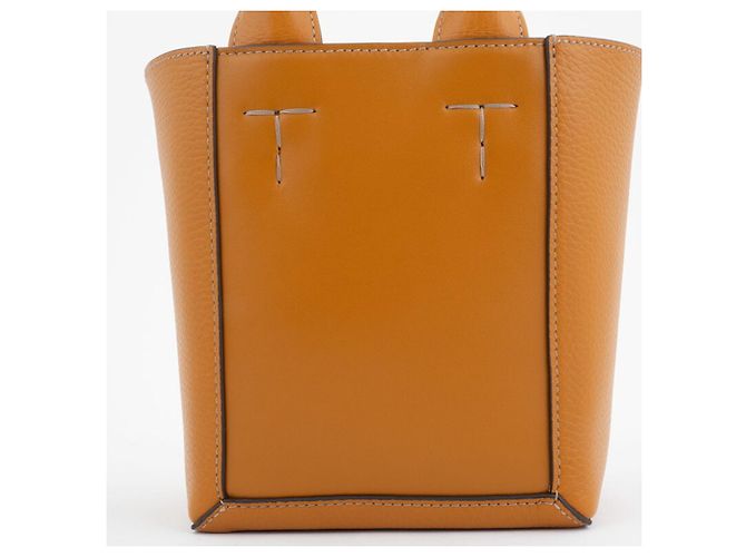 Tod's Double Up Leder Mini Tote Bag Orange - Ansicht 3