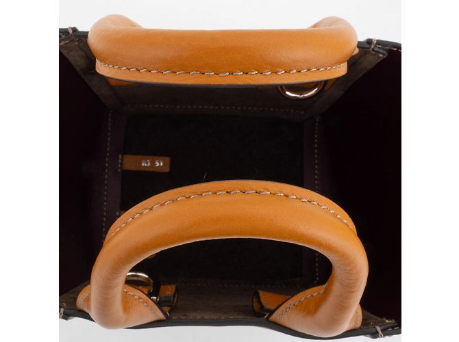 Tod's Double Up Leder Mini Tote Bag Orange - Ansicht 5