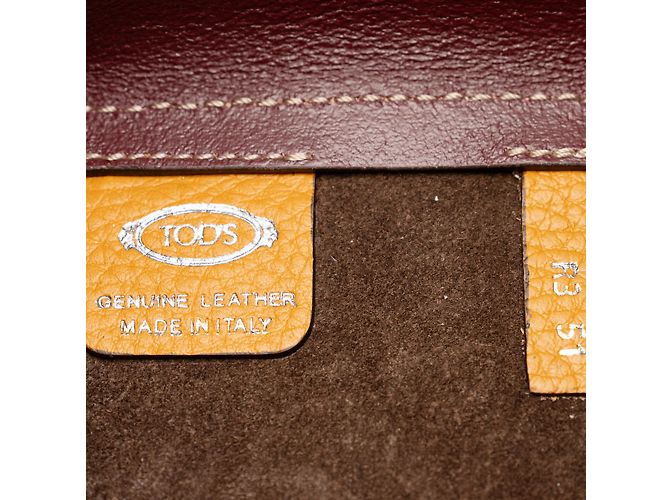 Tod's Double Up Leder Mini Tote Bag Orange - Ansicht 8