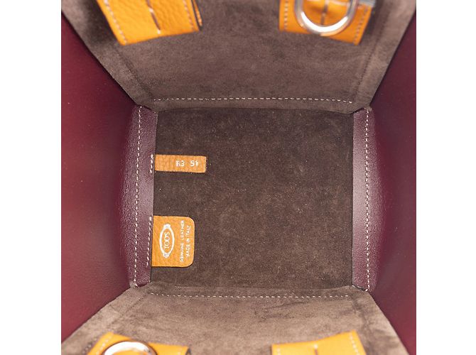 Tod's Double Up Leder Mini Tote Bag Orange - Ansicht 9