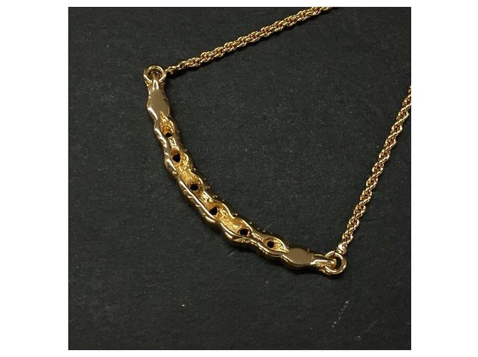 Collana di strass Christian Dior Gold hardware - vista 7