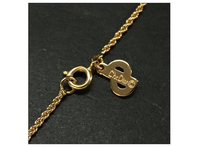 Collana di strass Christian Dior Gold hardware - vista 8