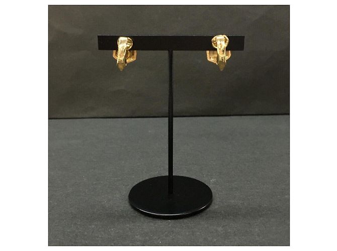 Orecchini Christian Dior Esagono Rhinestone Gold hardware - vista 5