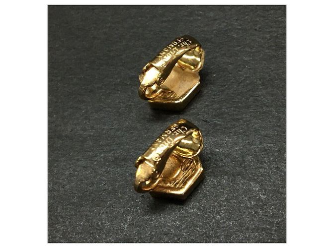 Orecchini Christian Dior Esagono Rhinestone Gold hardware - vista 7