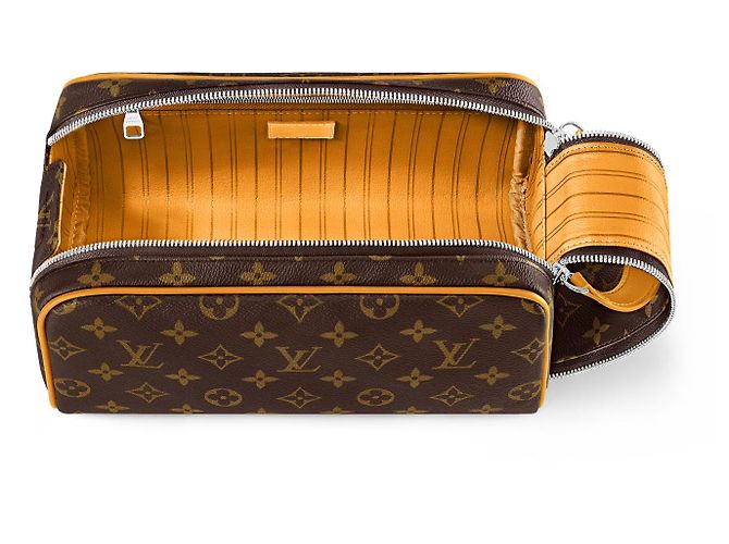 Beauty case Louis Vuitton Monogram Macassar Giallo - vista 2