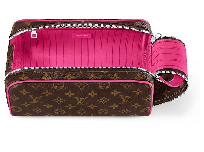 Louis Vuitton Beauty case LV in tela monogram rosa - vista 2