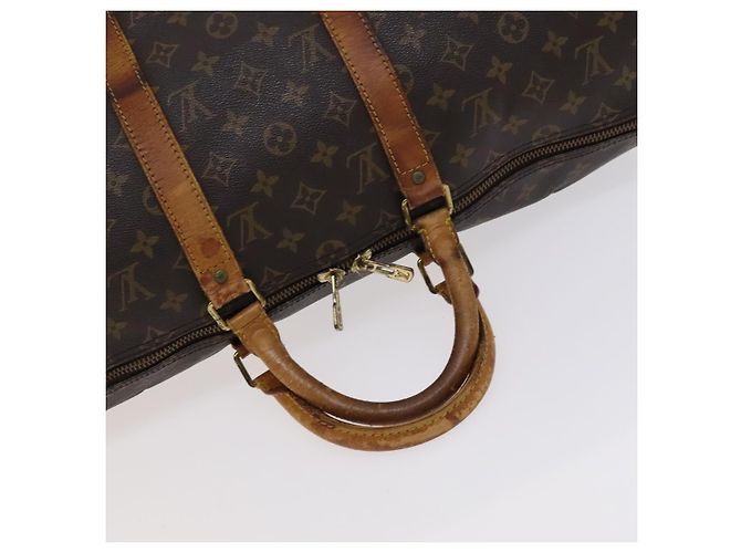 LOUIS VUITTON Monogram Keepall Bandouliere 50 Borsa Boston M41416 LV Auth 113879 Monogramma - vista 7